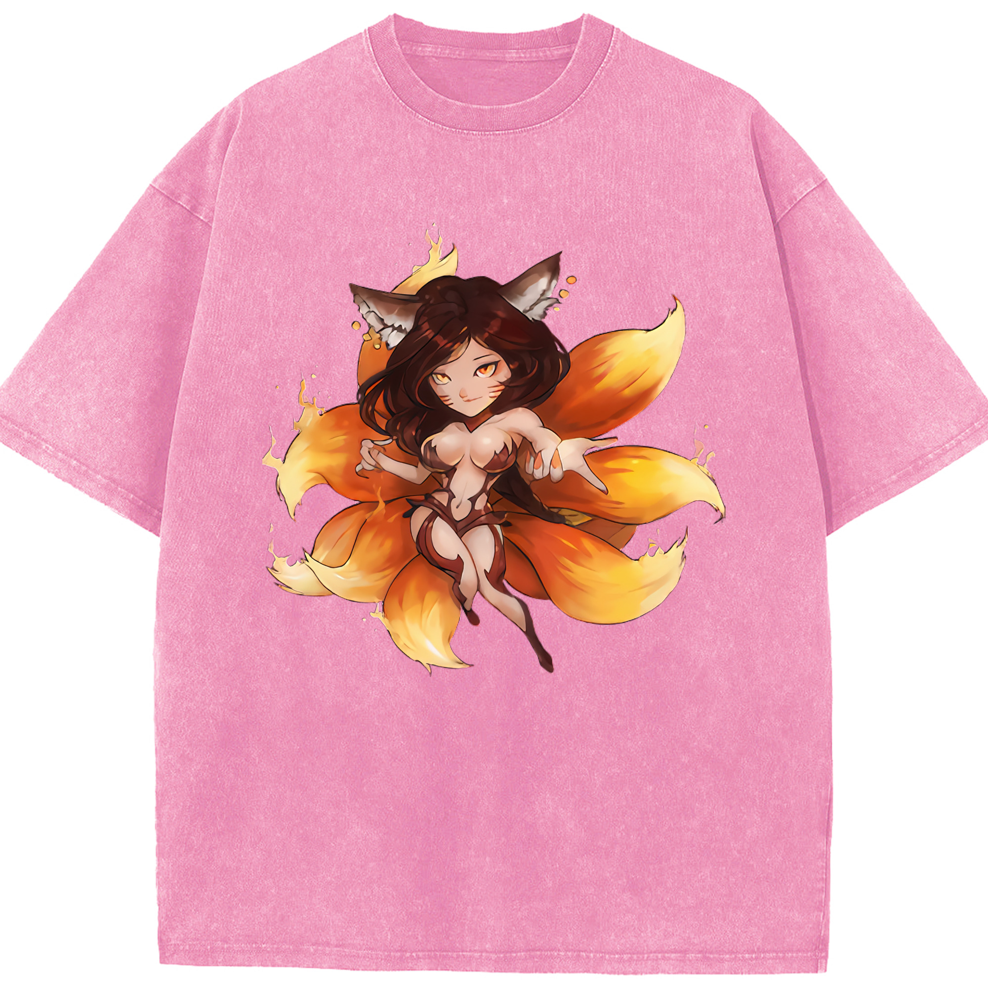リーグ・オブ・レジェンド League of Legends LOL 綿100% ヴィンテージ風 半袖Tシャツ（フロントプリント）